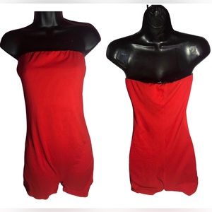 Fashion Nova Buenos Aires Romper - Red